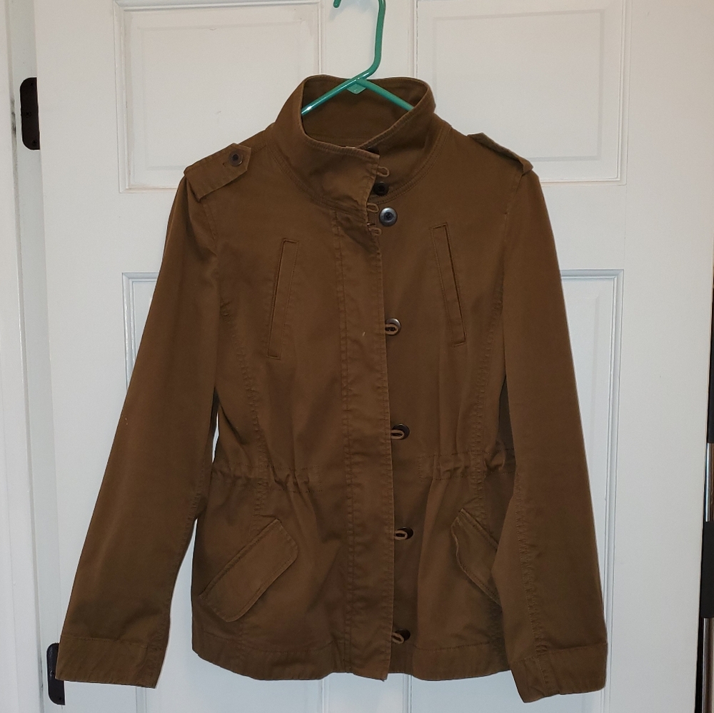 Loft Size Small Jacket Olive Brown Color Small
